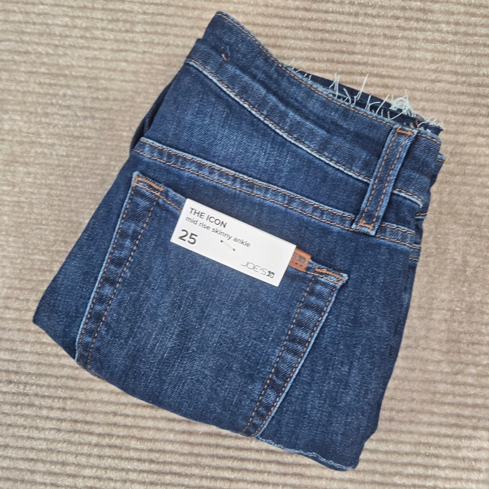Joe's Jeans Womens 25 Blue The Icon Mid Rise Skinny Ankle Denim Jeans